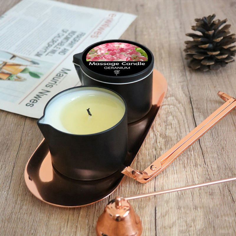 Geranium Spa Essential Oil Aromatherapy Massage Candle