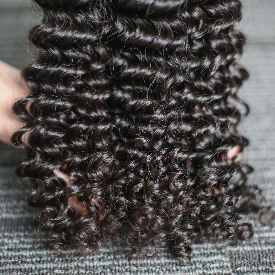 Human Hair Bundles Deep Wave Extensions