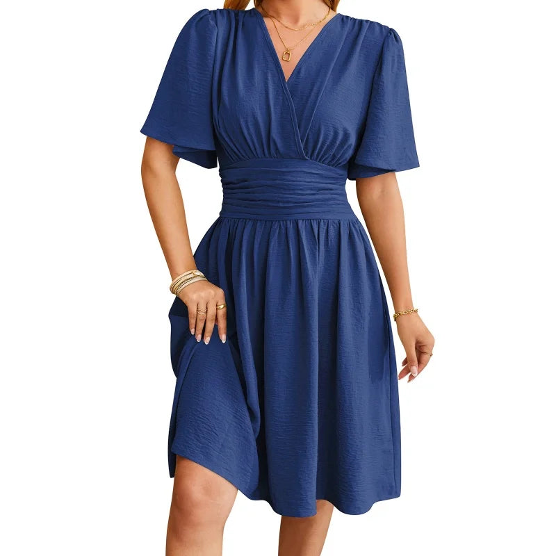 Casual Midi Dress Summer Women