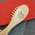 3pcs Set Engraving Panda Baby Comb Brush Set