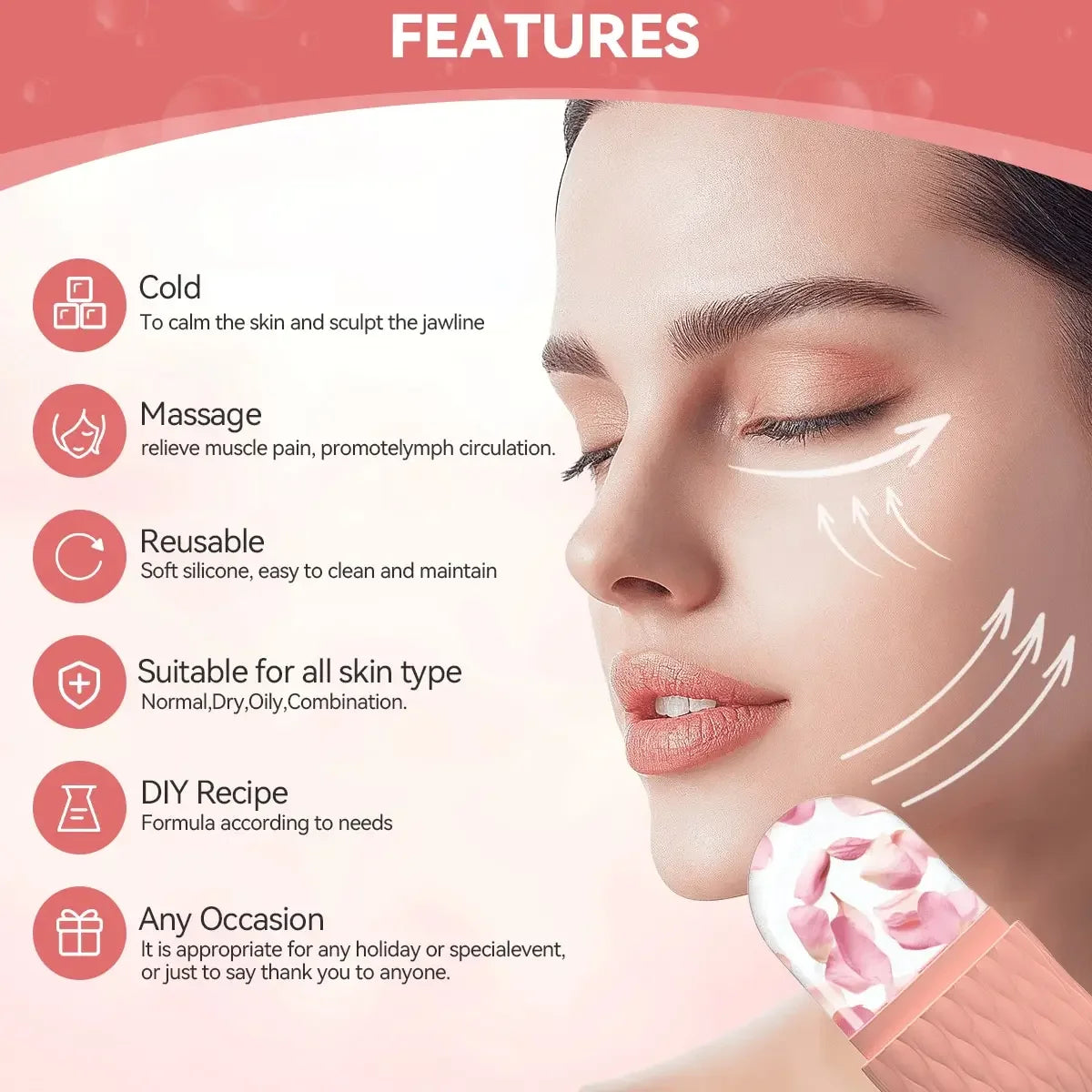 Ice Face Roller & Stainless Steel