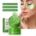 Sadoer 60pcs Aloe Vera Collagen Eye Mask