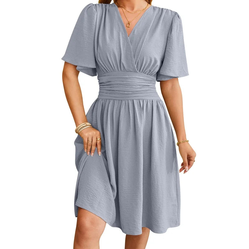 Casual Midi Dress Summer Women