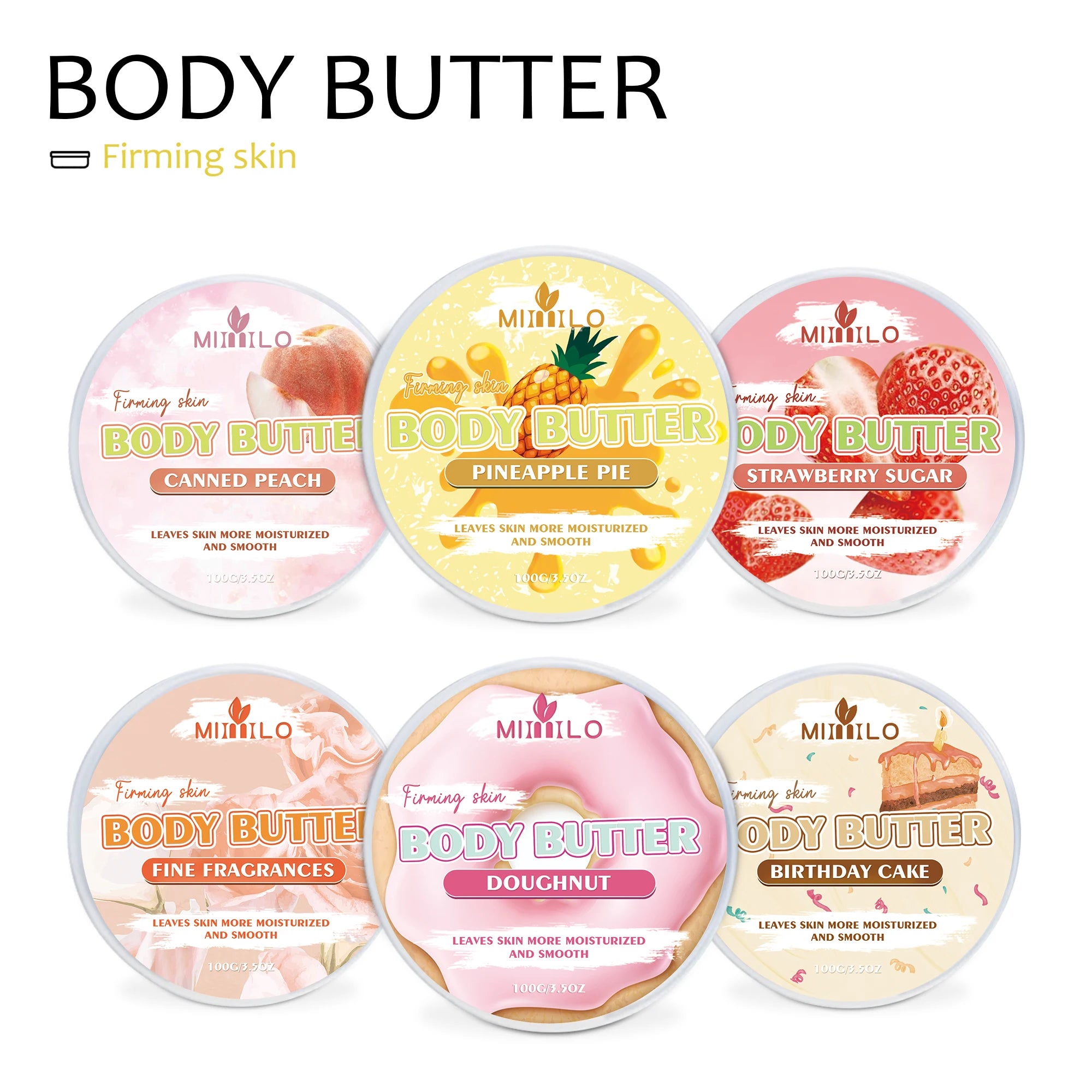 Moisturizing Body Glaze Cream 6 Sweet Flavors