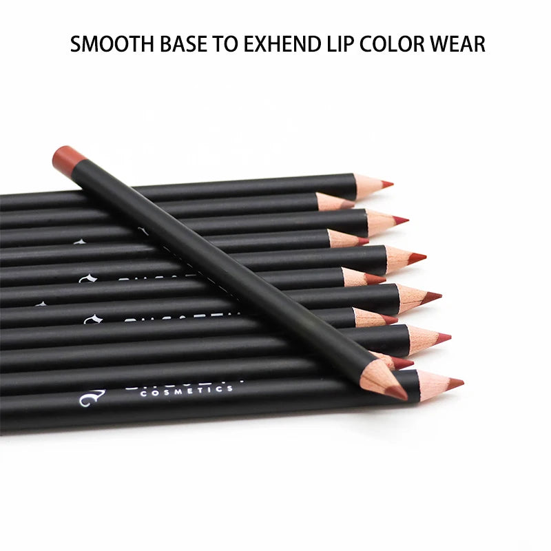 Shcoety 12pcs Matte Lipstick Lip Liner Set