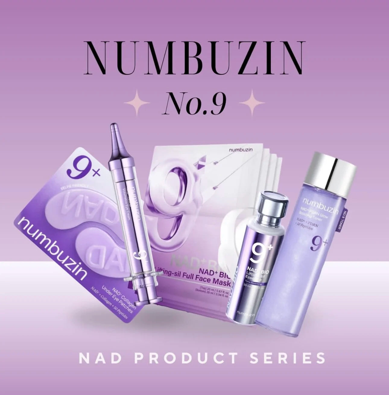 Numbuzin No.9+ Time-Reversing Skincare Set