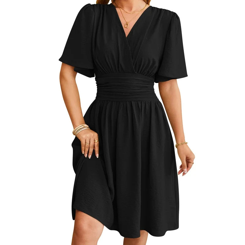 Casual Midi Dress Summer Women