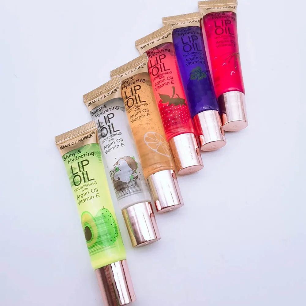Man Of Noble 6Pcs Fruity Flavor Watery Glossy Lip Gloss Set