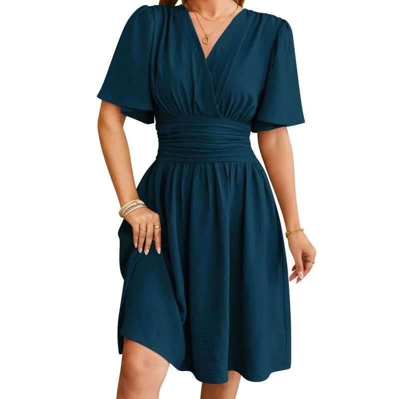 Casual Midi Dress Summer Women