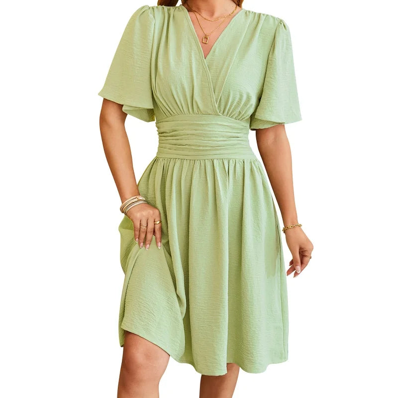 Casual Midi Dress Summer Women