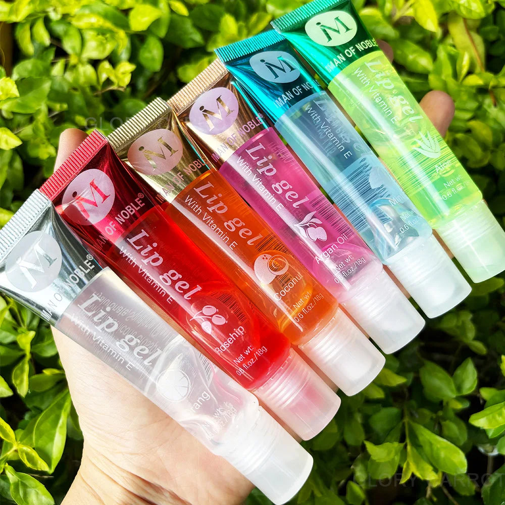 Man Of Noble 6Pcs Fruity Flavor Watery Glossy Lip Gloss Set