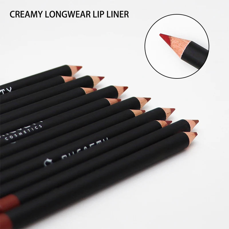 Shcoety 12pcs Matte Lipstick Lip Liner Set