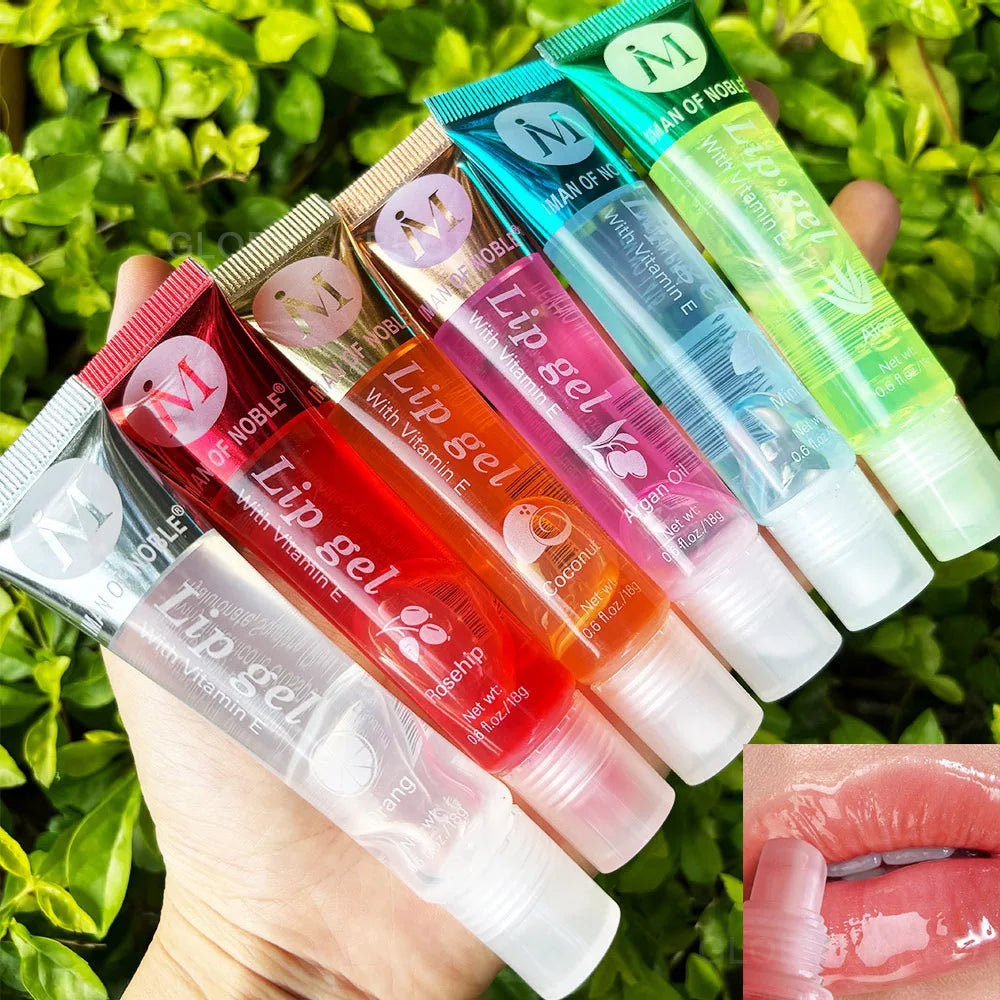 Man Of Noble 6Pcs Fruity Flavor Watery Glossy Lip Gloss Set