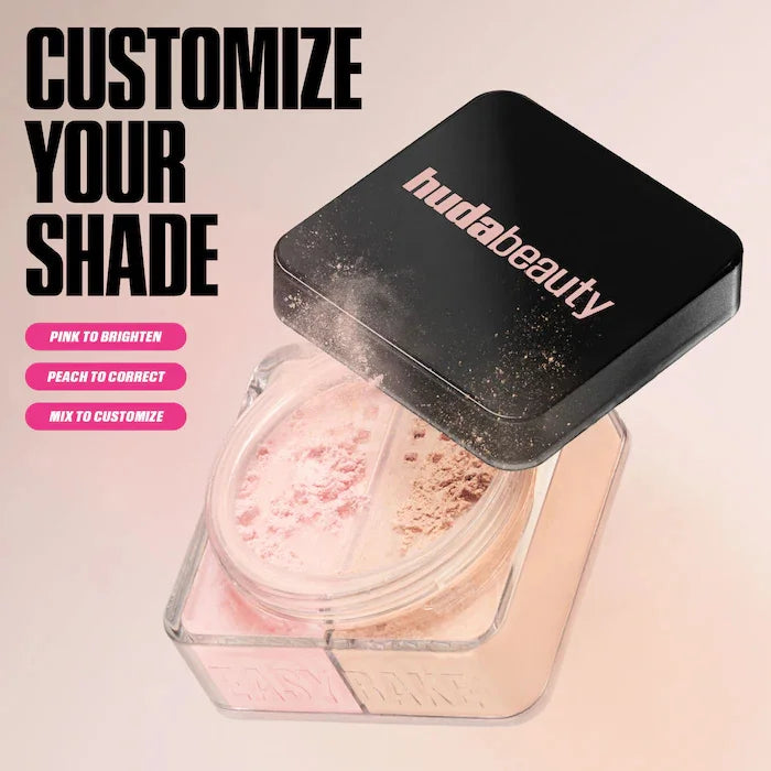 hudabeauty 2 Colors Easy Bake Loose Powder