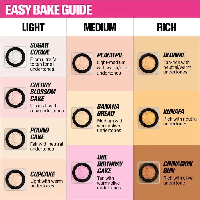 hudabeauty 2 Colors Easy Bake Loose Powder