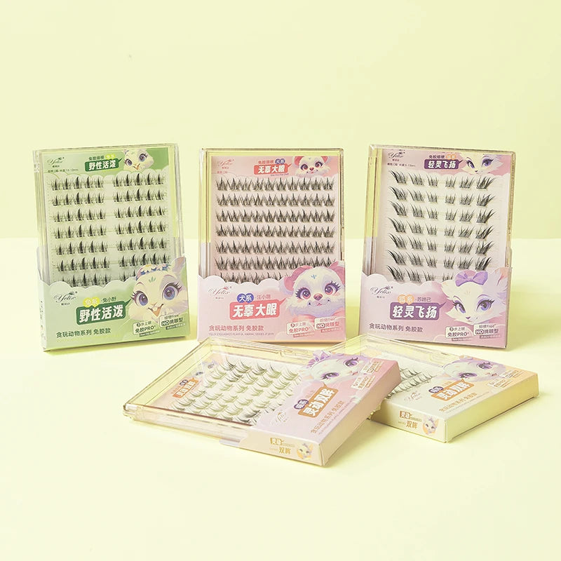 Yelix DIY Clusters Eyelashes Glue-Free