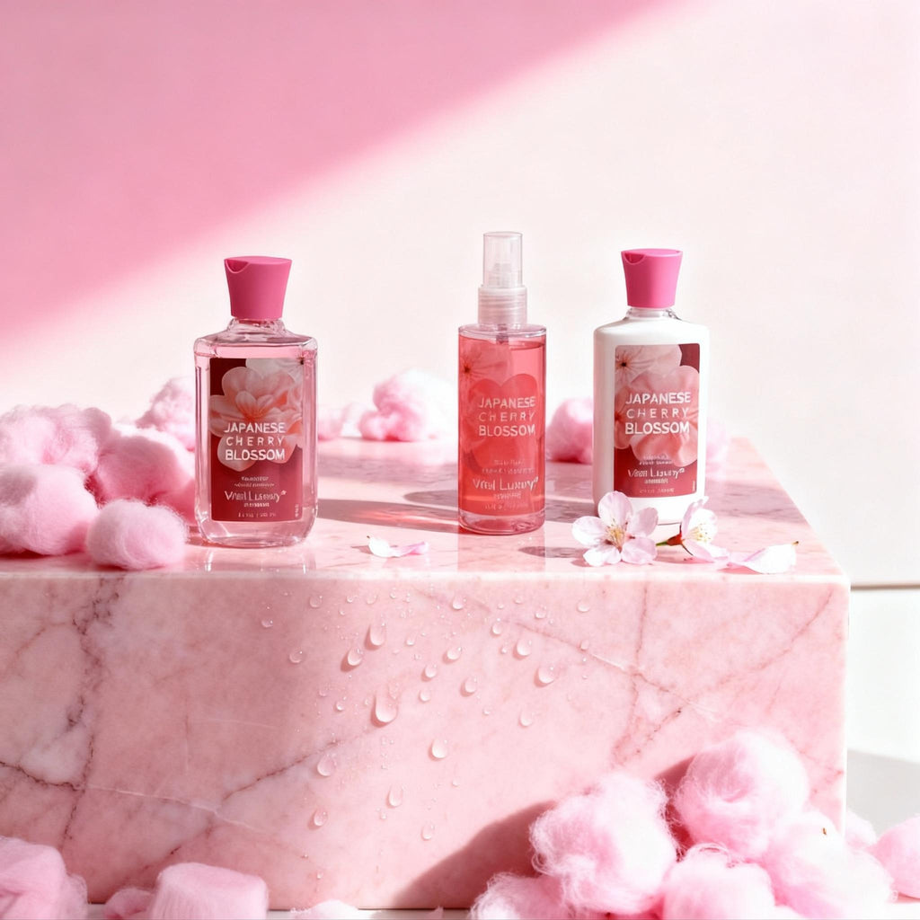 Vital luxury 3-piece Set Japanese Cherry Blossom Spa Set