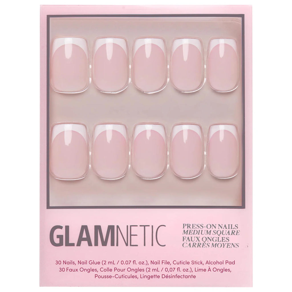 GlimmerPop nailist press on nails in medium square shape for effortless nail styling