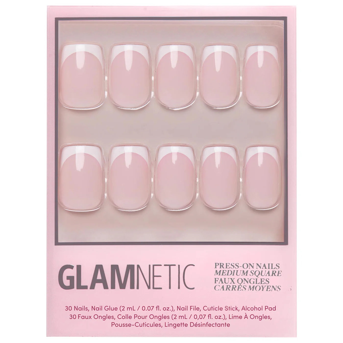GlimmerPop nailist press on nails in medium square shape for effortless nail styling