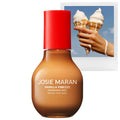 Josie Maran Vanilla Vibezzz fine fragrance mist Bath and Body Works in a brown bottle with red cap