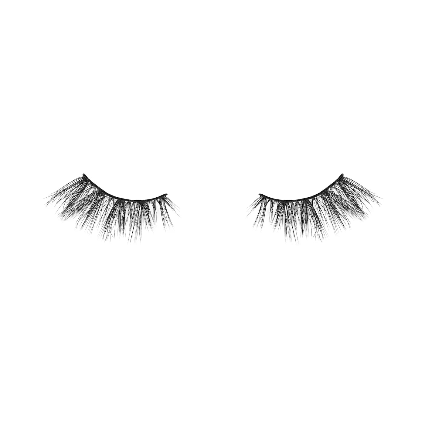 GlimmerPop self-adhesive lashes in black for easy application and stunning volume
